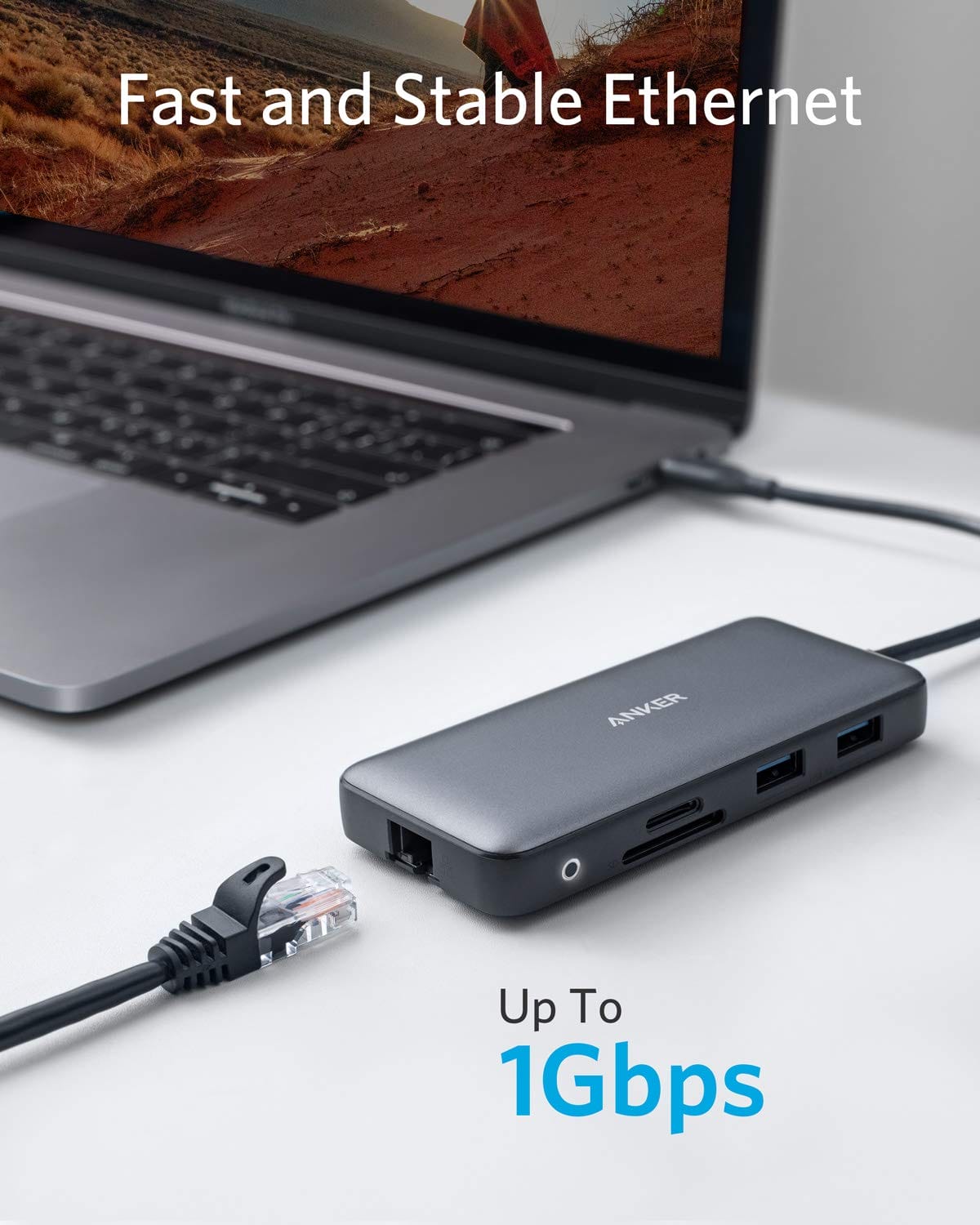Anker PowerExpand adapter USB 8 w 1, USB-C Media Hub, Dual 4K HDMI, 10 - obrazek 3