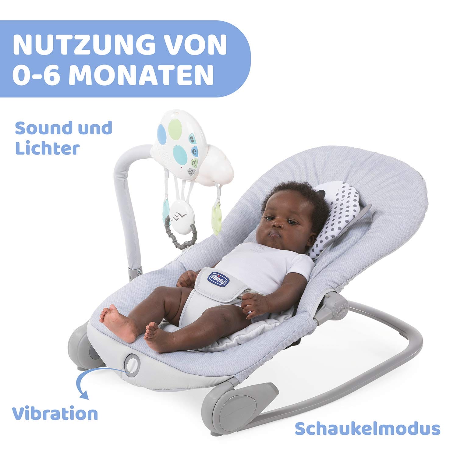 Chicco Leżaczek Balloon od Urodzenia do 18 kg, Dla Noworodka lub Dziec - obrazek 6