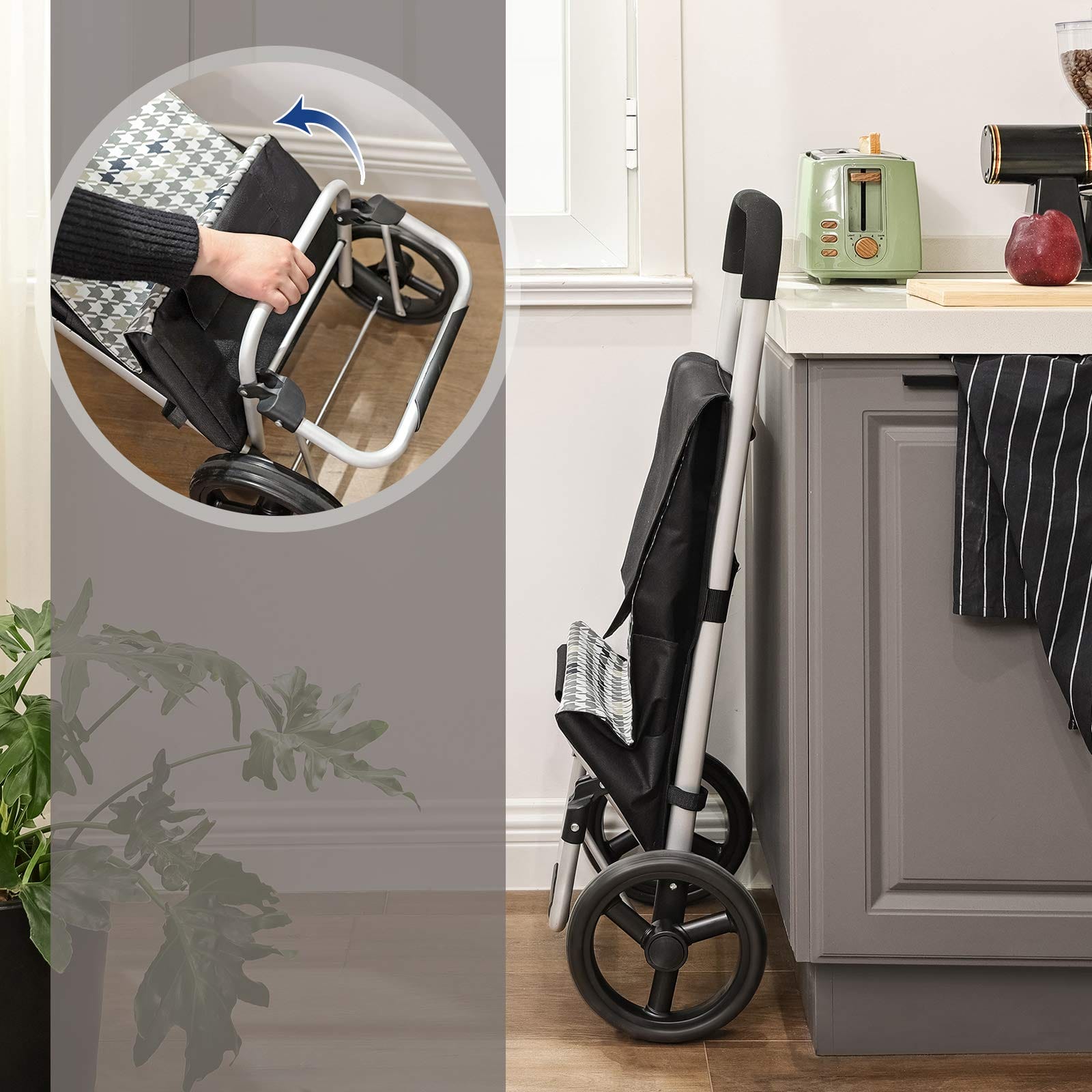 SONGMICS - Wygodne i pojemne wózki na zakupy - obrazek 7