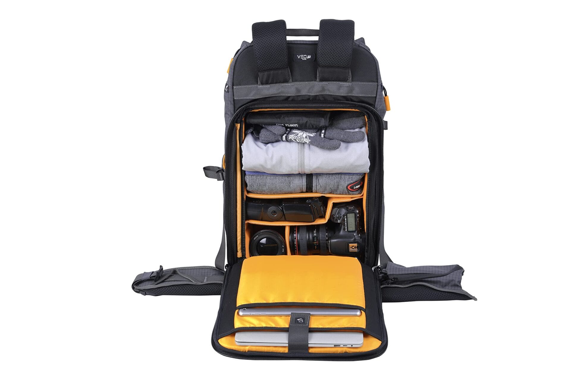 VANGUARD VEO ACTIVE 53 - Funkcjonalny szary plecak fotograficzny - obrazek 4