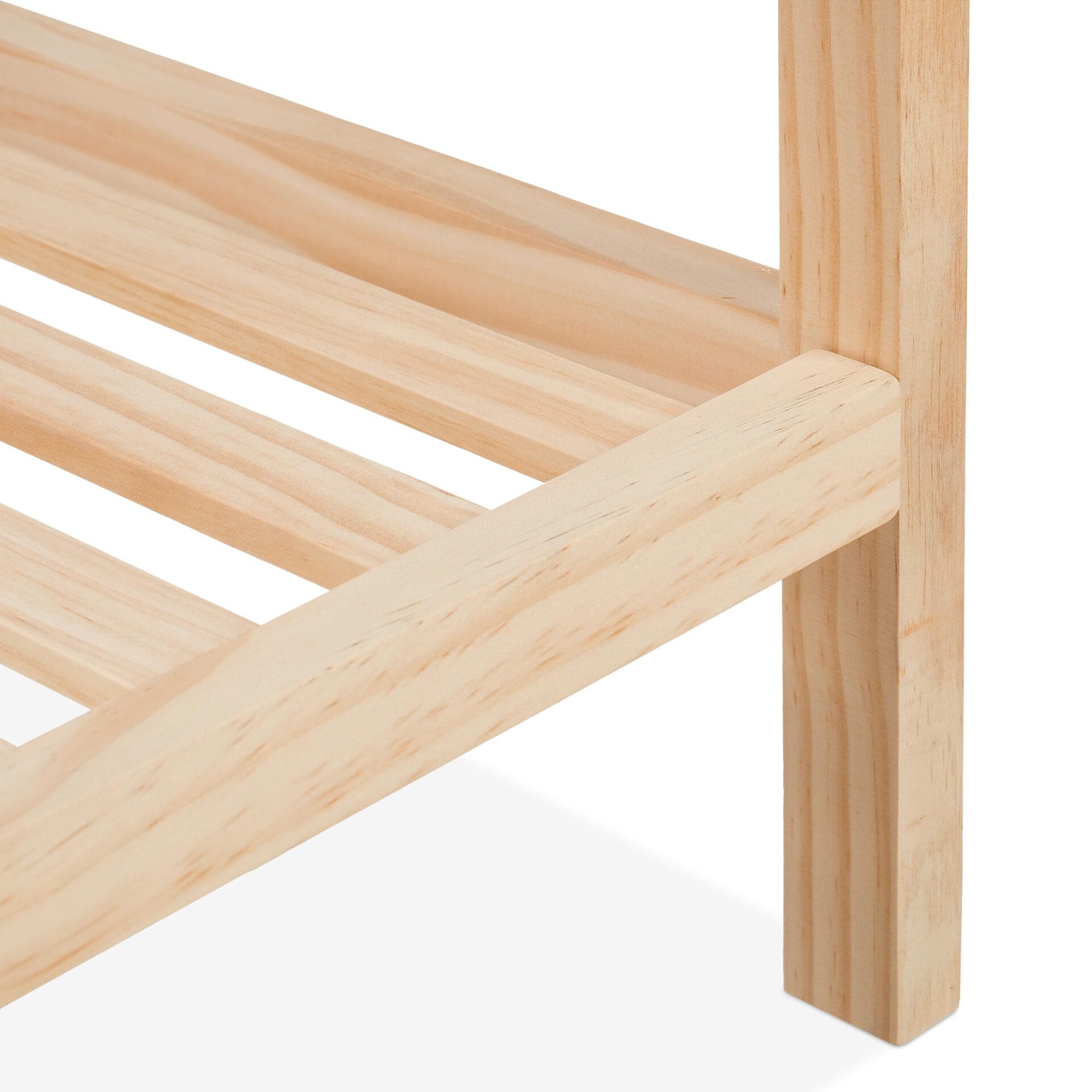 Stolik kawowy drewno/szklany 35x80x40 cm 2 poziomy - Relaxdays - obrazek 2