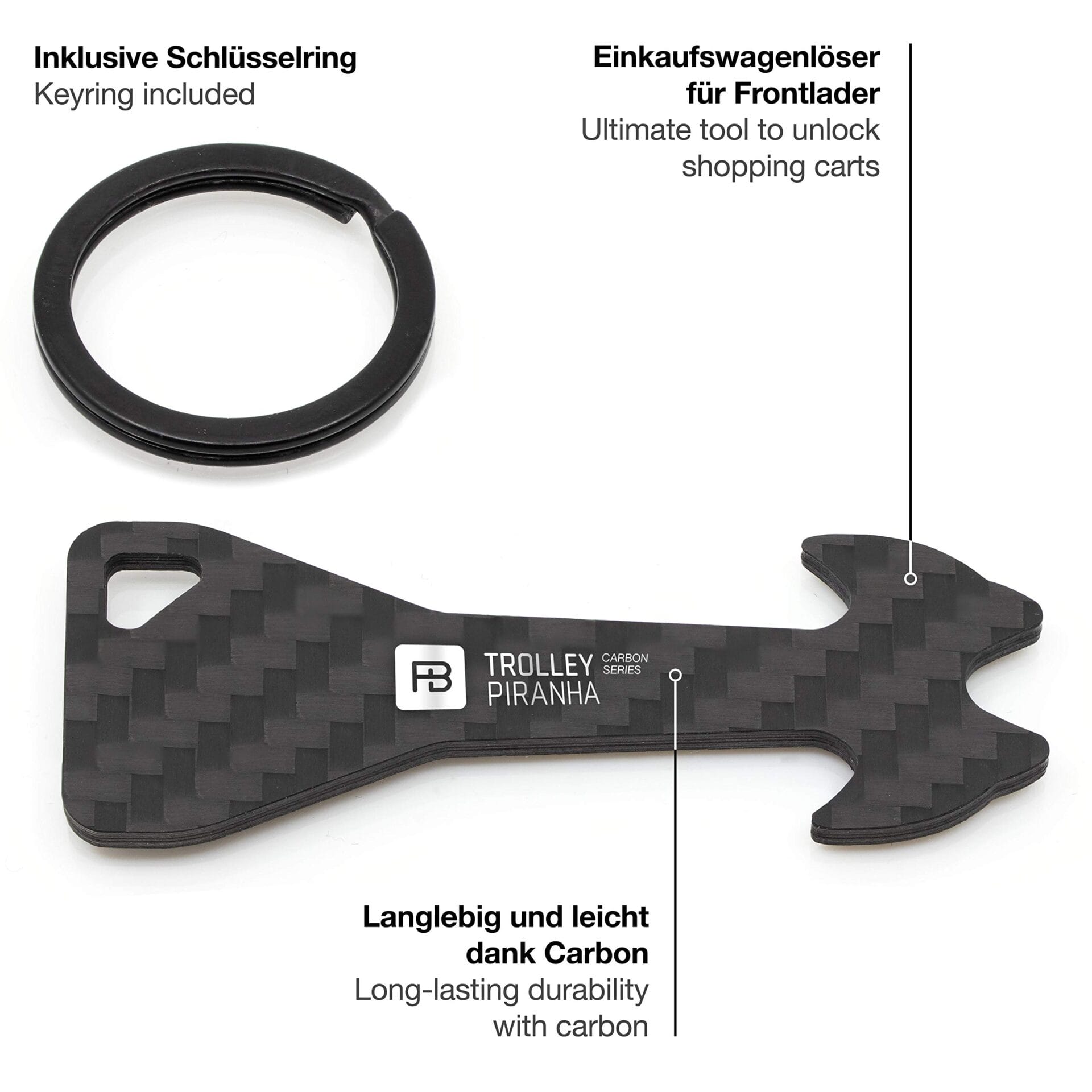 FABACH Narzędzie wielofunkcyjne do usuwania wózków zakupowych, uchwyt - obrazek 5