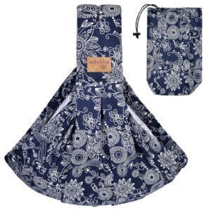 vrbabies Nosidełko dla niemowląt nosidełko dla noworodków od urodzenia ergonomiczne nosidełko dla niemowląt z regulowanym paskiem (szary flaming) (celadon)