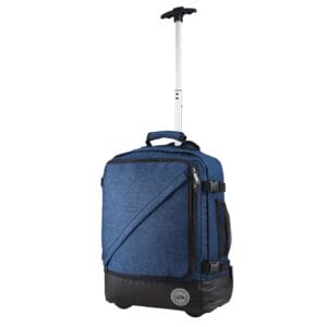 Cabin Max Greenwich Hybrid plecak na kółkach niebieski Atlantyk 45x36x20 cm - lekki, hybrydowy bagaż podręczny z paskami, idealny dla EasyJet