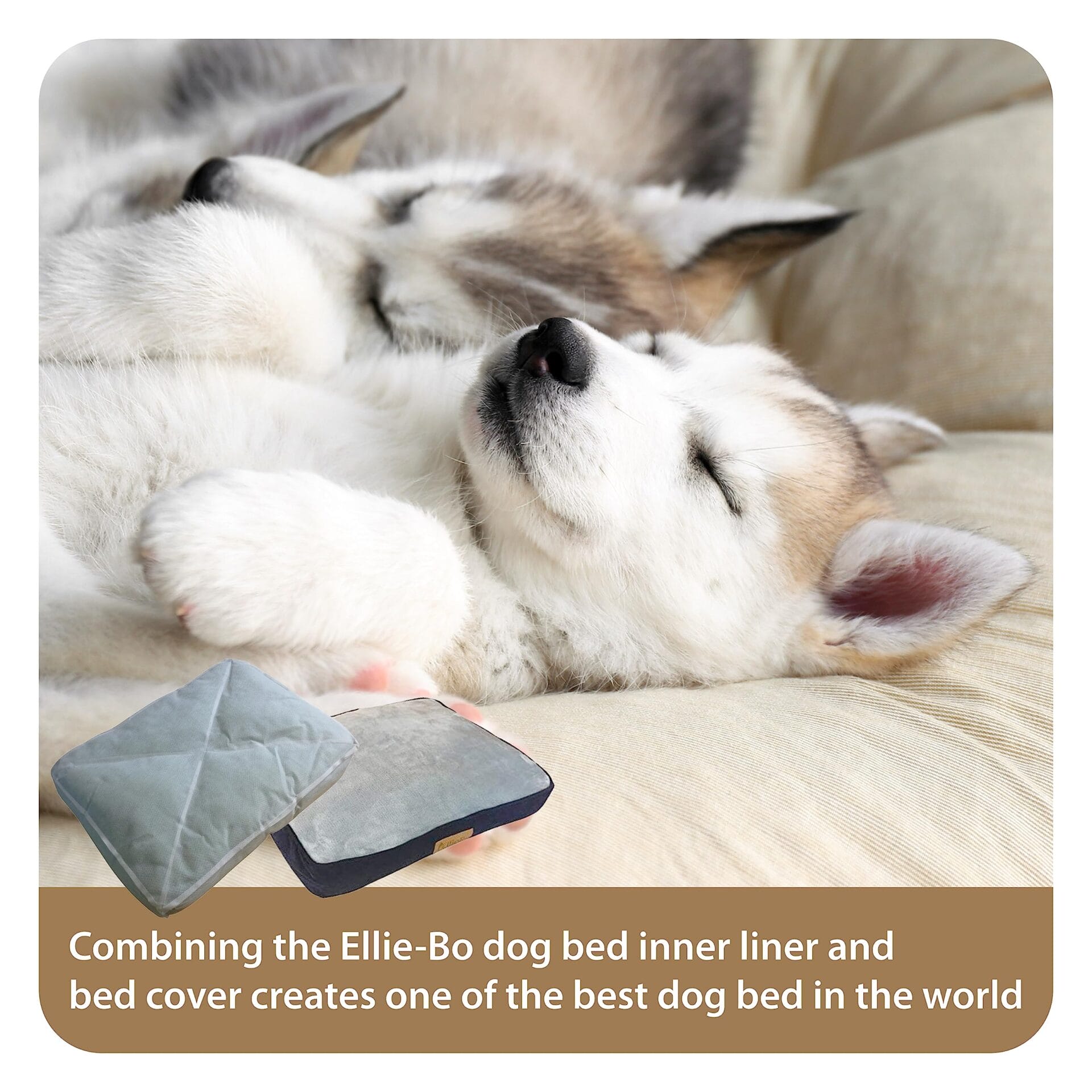 Ellie-Bo Legowisko dla małego psa do klatki dla psa 61 cm - niebieski - obrazek 4