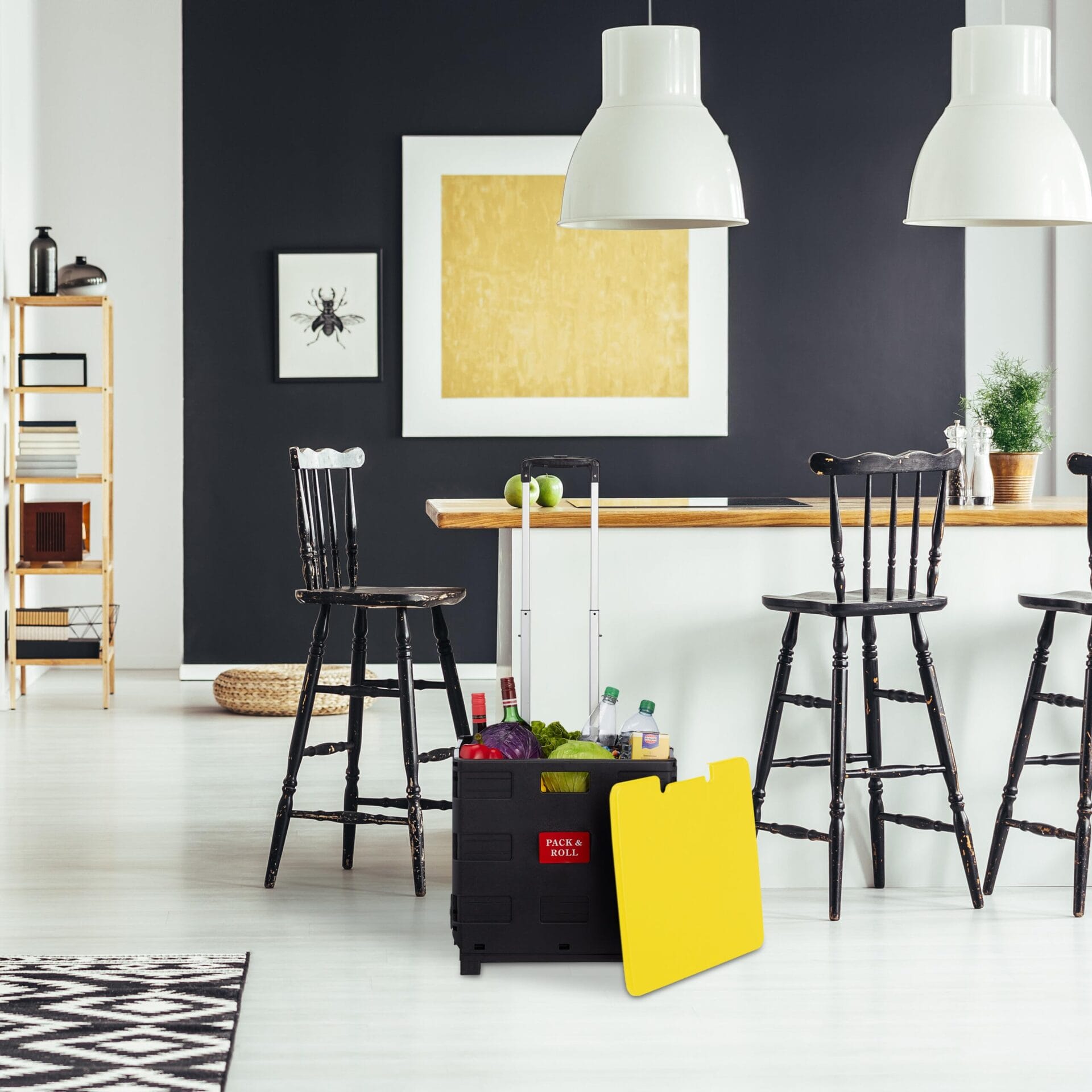 Praktyczny wózek na zakupy Relaxdays - wygodne i funkcjonalne rozwiązanie - obrazek 9