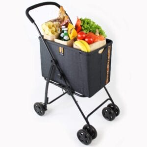 Luksusowy wózek na zakupy marki My Duque - idealny towarzysz zakupowych wypraw!