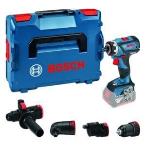 Bosch Professional System 18V: GSR 18V-60 FC - Wiertarko-wkrętarka z wymiennymi uchwytami i walizką L-BOXX