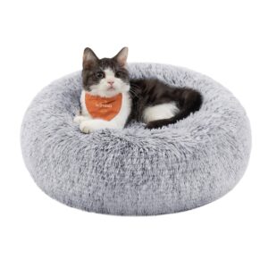 Feandrea Legowisko dla psa, Legowisko dla kota w kształcie pączka, Pus