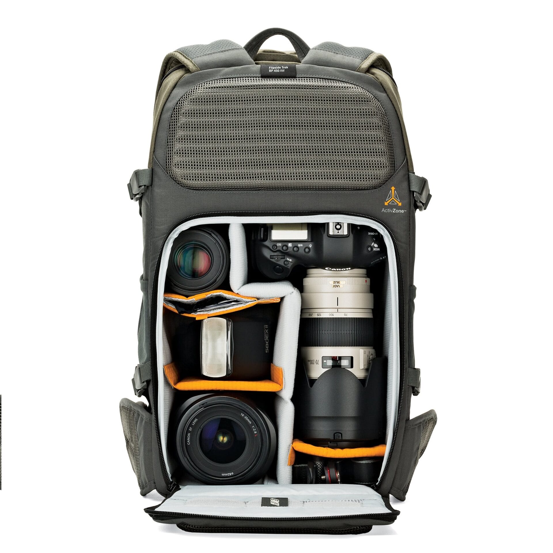 Lowepro Flipside Trek Plecak na Aparat Fotograficzny, Szary/Zielony, 1 - obrazek 7
