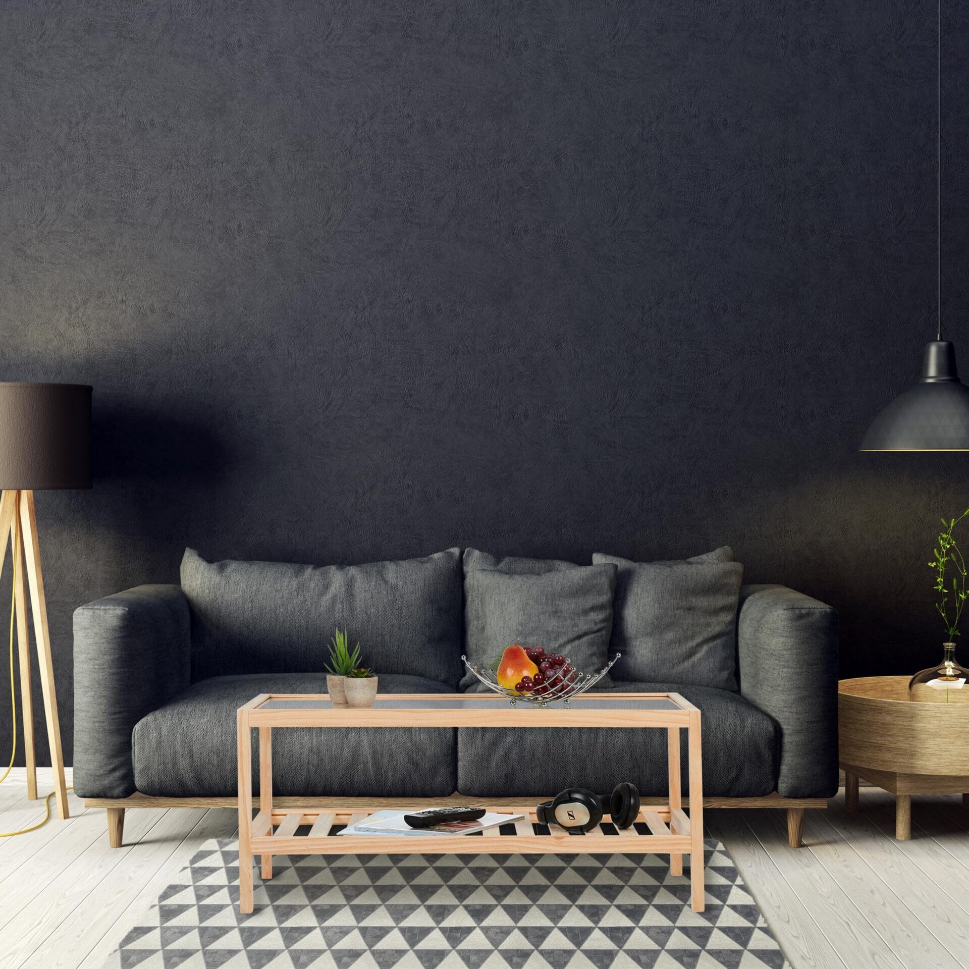 Stolik kawowy drewno/szklany 35x80x40 cm 2 poziomy - Relaxdays - obrazek 7