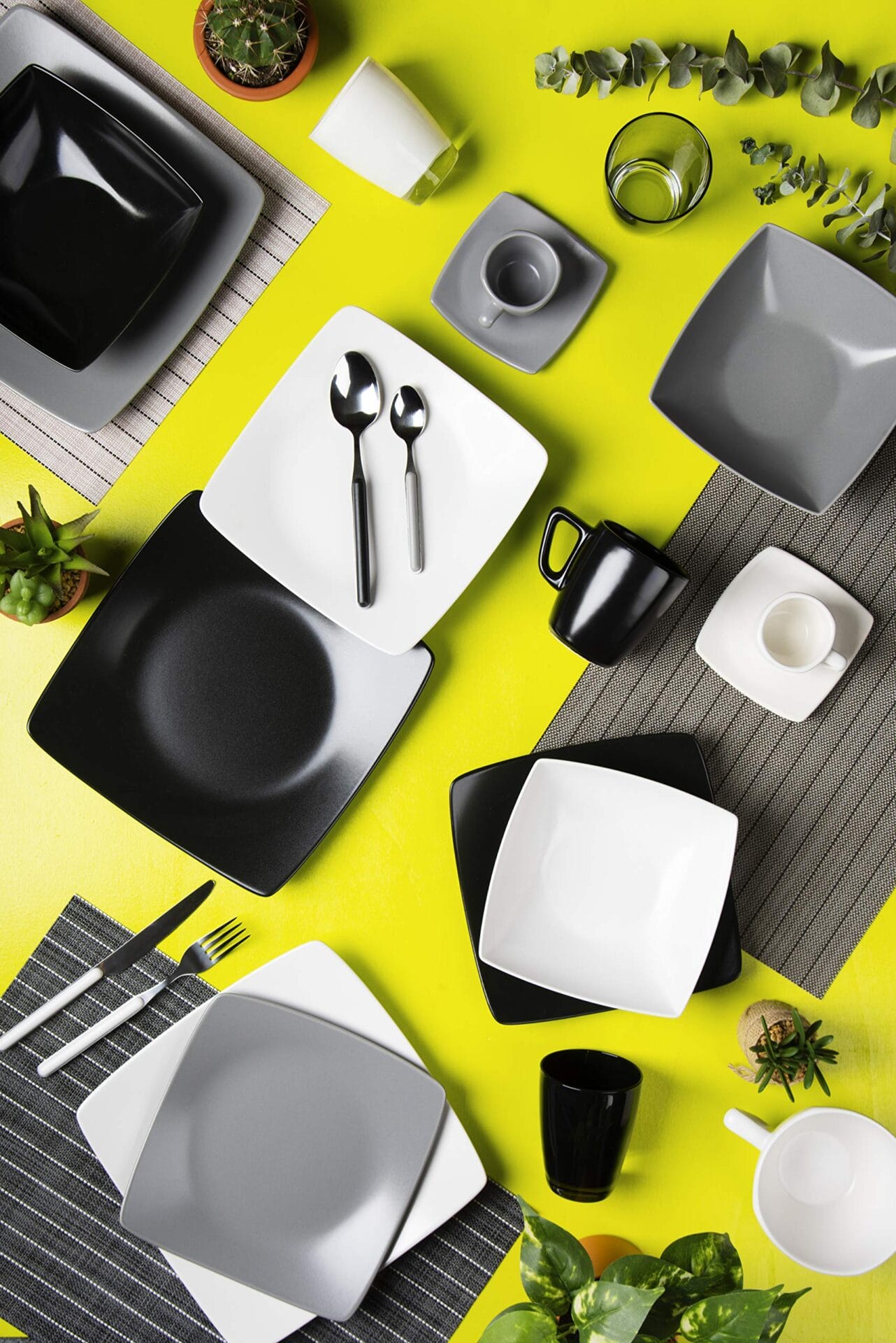 Excelsa Eclipse Zestaw 6 filiżanek do kawy szarej ceramiczna Stoneware pojemność 70 Ml. - obrazek 2