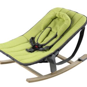 Geuther - Rocco kołyska dziecięca 4705 do krzesełka Tamino z płozami i paskami do noszenia pas bezpieczeństwa łatwe zakładanie za pomocą dostępnych oddzielnie adapterów 4705AD zielona