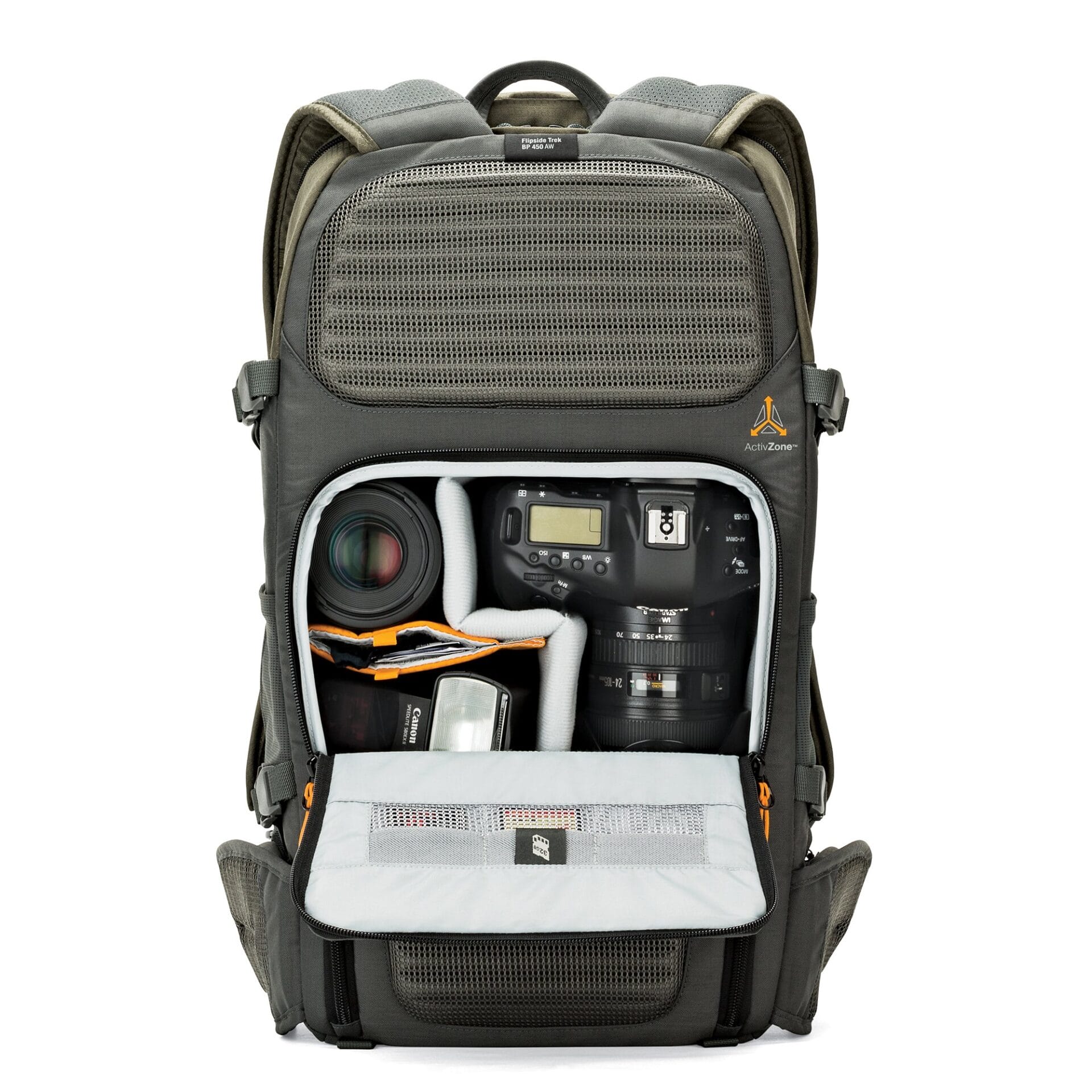 Lowepro Flipside Trek Plecak na Aparat Fotograficzny, Szary/Zielony, 1 - obrazek 5