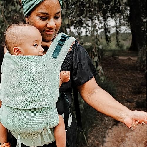 Hoppediz Buckle nosidełko 4 w 1 dla noworodków od urodzenia – pomoc w noszeniu z 2 pozycjami klamr – rośnie razem z dzieckiem do 20 kg – wzór Elba - obrazek 7