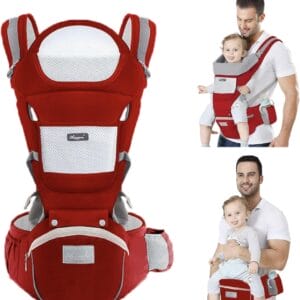 Nosidełko dla niemowląt nosidełko dziecięce z fotelikiem biodrowym wielofunkcyjne 6 w 1 ergonomiczne 360 regulowane łatwe i proste siedzisko do przenoszenia dla niemowląt i dzieci od 0 do 36