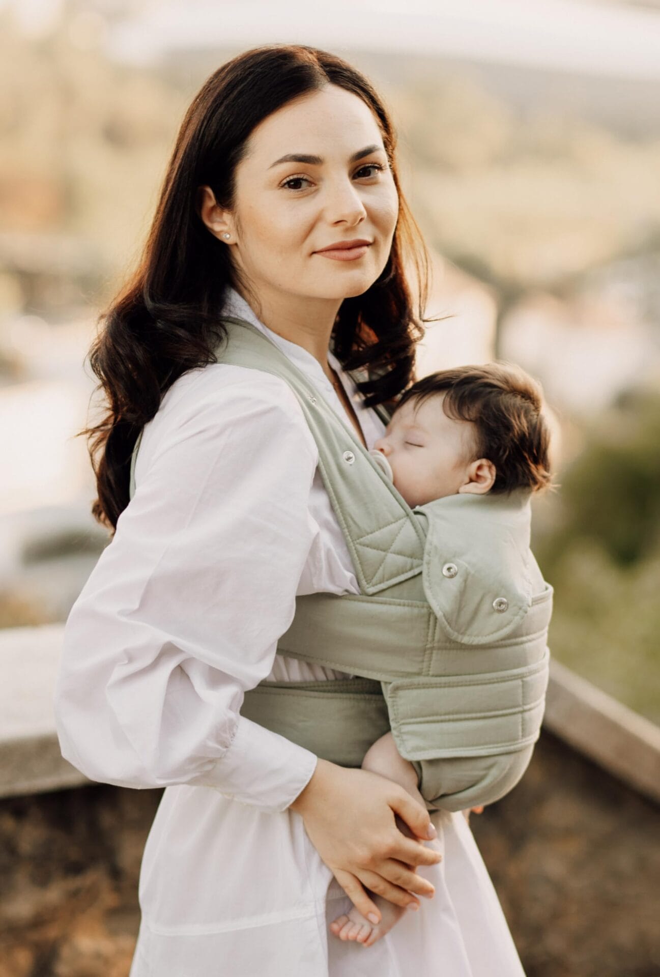 marsupi Nosidełko dla niemowląt i noworodków, Breeze (bawełna/len) wer - obrazek 9