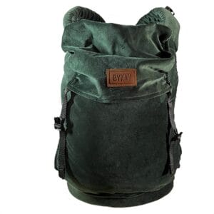 ByKay Nosidełko dla niemowląt Click Carrier Classic – ergonomiczne nosidełko dla niemowląt od urodzenia do 2 lat – wygodne i szybkie dzięki Click & Go – na brzuch biodra i plecy – aksamit – butelkowa