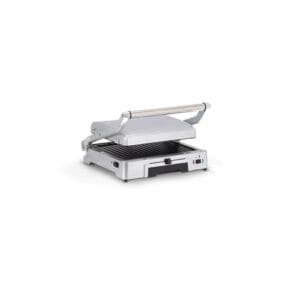 SEVERIN Grill kontaktowy do kanapek steków i jako grill Panini z powłoką zapobiegającą przywieraniu do grillowania bez tłuszczu 1800 W stal nierdzewna szczotkowano-srebrna KG 2392