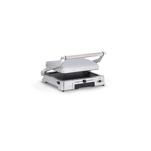 SEVERIN Grill kontaktowy do kanapek steków i jako grill Panini z powłoką zapobiegającą przywieraniu do grillowania bez tłuszczu 1800 W stal nierdzewna szczotkowano-srebrna KG 2392