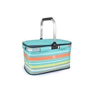 Kosz piknikowy letni 20L Niebieski