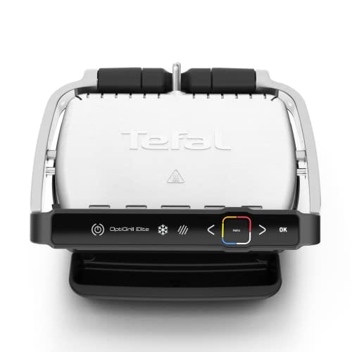 Tefal Optigrill Elite GC750D elektryczny grill do pomieszczeń 12 automatycznych programów grillowania intuicyjny czujnik funkcja Grillboost akcesoria nadają się do mycia w zmywarce książka z przepisami (może nie być dostępna w języku polskim) - obrazek 8