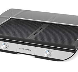 Riviera-et-Bar QPL700 - Kombinacja grilla elektrycznego, czarny/stal nierdzewna