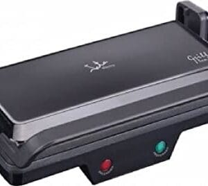 Jata GR266 - Elektryczny grill stołowy 3 w 1 - Kratka 27x14 cm - Kippbare obere Grillfläche - Auffangschale für Fette - Sicherheitsnorm A12 - 1.000 W