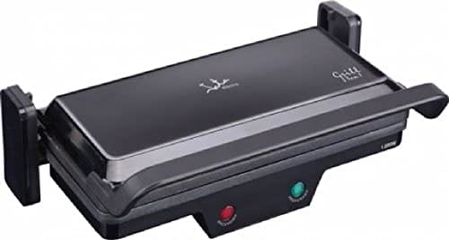 Jata GR266 - Elektryczny grill stołowy 3 w 1 - Kratka 27x14 cm - Kippbare obere Grillfläche - Auffangschale für Fette - Sicherheitsnorm A12 - 1.000 W