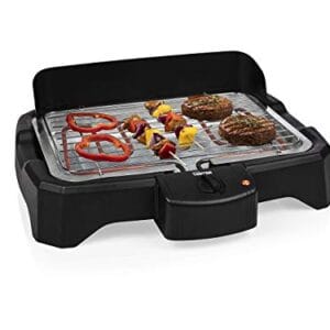 Tristar BQ-2824 Elektryczny Grill Stołowy 2000 W - Bez Dymu, Termostat, Czarny