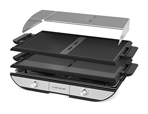 Riviera-et-Bar QPL700 - Kombinacja grilla elektrycznego, czarny/stal nierdzewna - obrazek 9