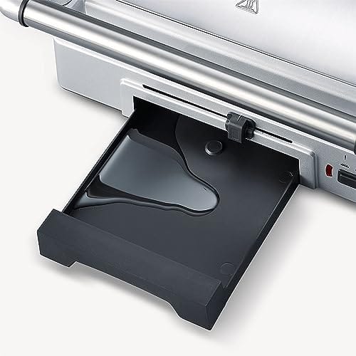 SEVERIN Grill kontaktowy do kanapek steków i jako grill Panini z powłoką zapobiegającą przywieraniu do grillowania bez tłuszczu 1800 W stal nierdzewna szczotkowano-srebrna KG 2392 - obrazek 3