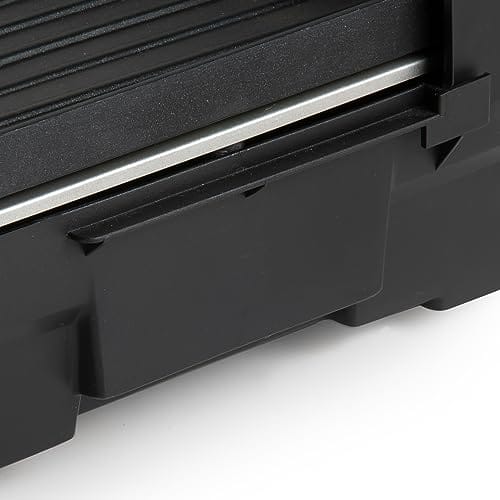 DOMO DO9260G - Elektryczny grill stołowy, czarny, z regulacją temperatury, łatwy w czyszczeniu, 50x25 cm, 2200 W - obrazek 4