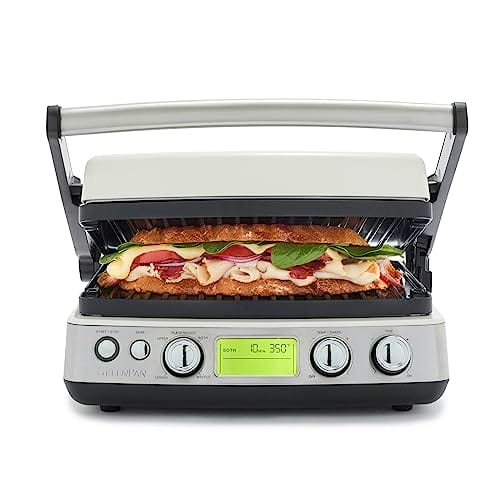 GreenPan Elite 6-w-1 Wielofunkcyjny grill i płyta kontaktowa - bez PFAS, ceramiczna powłoka, regulowany poziom złocenia
