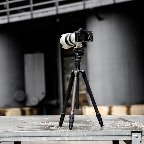 Caruba Travelstar 156 - Lekki statyw do aparatu, idealny do podróży, obrót 360°, funkcja monopod, nośność 15 kg - obrazek 3