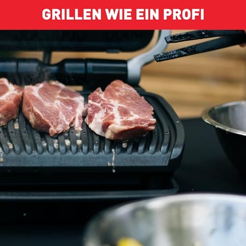 Tefal Optigrill Elite GC750D elektryczny grill do pomieszczeń 12 automatycznych programów grillowania intuicyjny czujnik funkcja Grillboost akcesoria nadają się do mycia w zmywarce książka z przepisami (może nie być dostępna w języku polskim) - obrazek 4