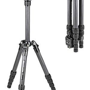 Manfrotto Element Traveller Carbon Kit - Składany Statyw do Aparatu Czarny 143 cm | Nośność 6 kg | Tripody
