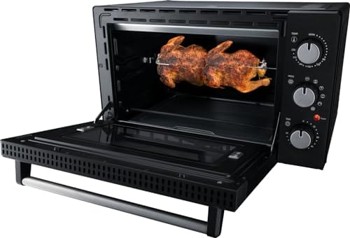 Steba KB M42 - Piekarnik do grilla podwójne szklane drzwi, rożen obrotowy, 2 kurczaki, powłoka zapobiegająca przywieraniu, grzałka górna i dolna - obrazek 6