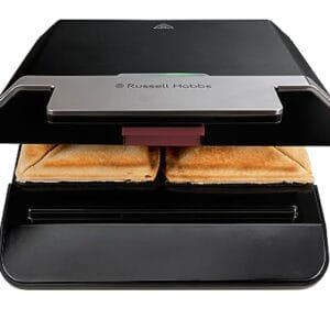 Russell Hobbs Opiekacz do kanapek, wytrzymałe nieprzywierające płyty,
