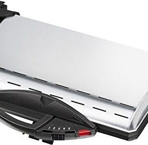 Steba Grill kontaktowy Made in Germany - grillowanie kontaktowe, zapiekanie, grillowanie BBQ PG 4.3 - stal nierdzewna