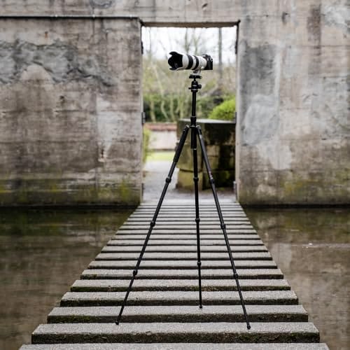 Caruba Travelstar 156 - Lekki statyw do aparatu, idealny do podróży, obrót 360°, funkcja monopod, nośność 15 kg - obrazek 4