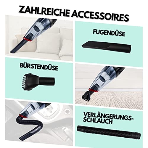 Akumulatorowy odkurzacz ręczny | filtr HEPA | moc ssania 6200 Pa | - obrazek 10