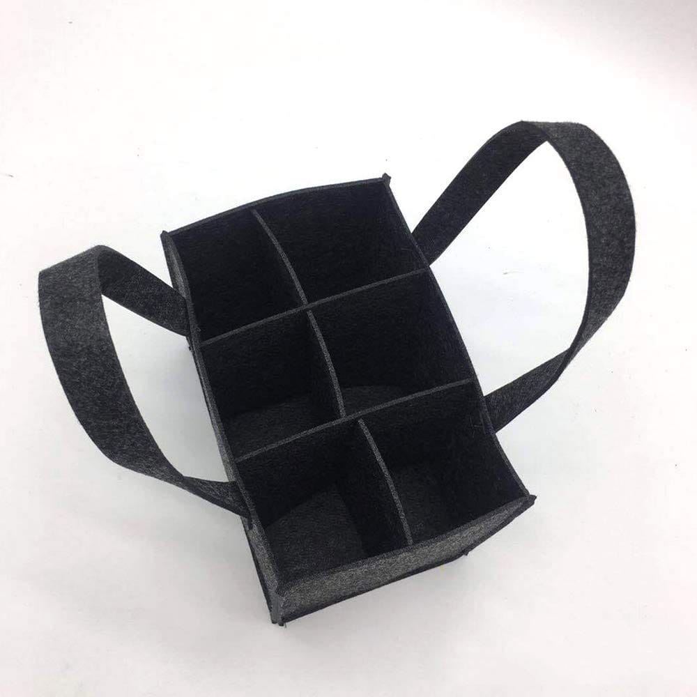 Amacoam Torba na butelkę wina filcowy kosz na butelki do wina piwa - obrazek 6