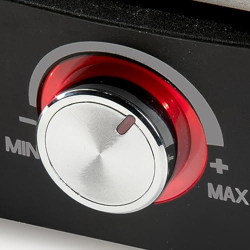 DOMO DO9260G - Elektryczny grill stołowy, czarny, z regulacją temperatury, łatwy w czyszczeniu, 50x25 cm, 2200 W - obrazek 9