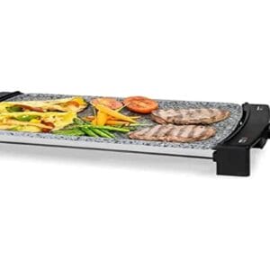 Cecotec Rock - Elektryczny grill o mocy 2150 W, 45x25 cm, RockStone ceramiczna powłoka, PFOA i PTFE free