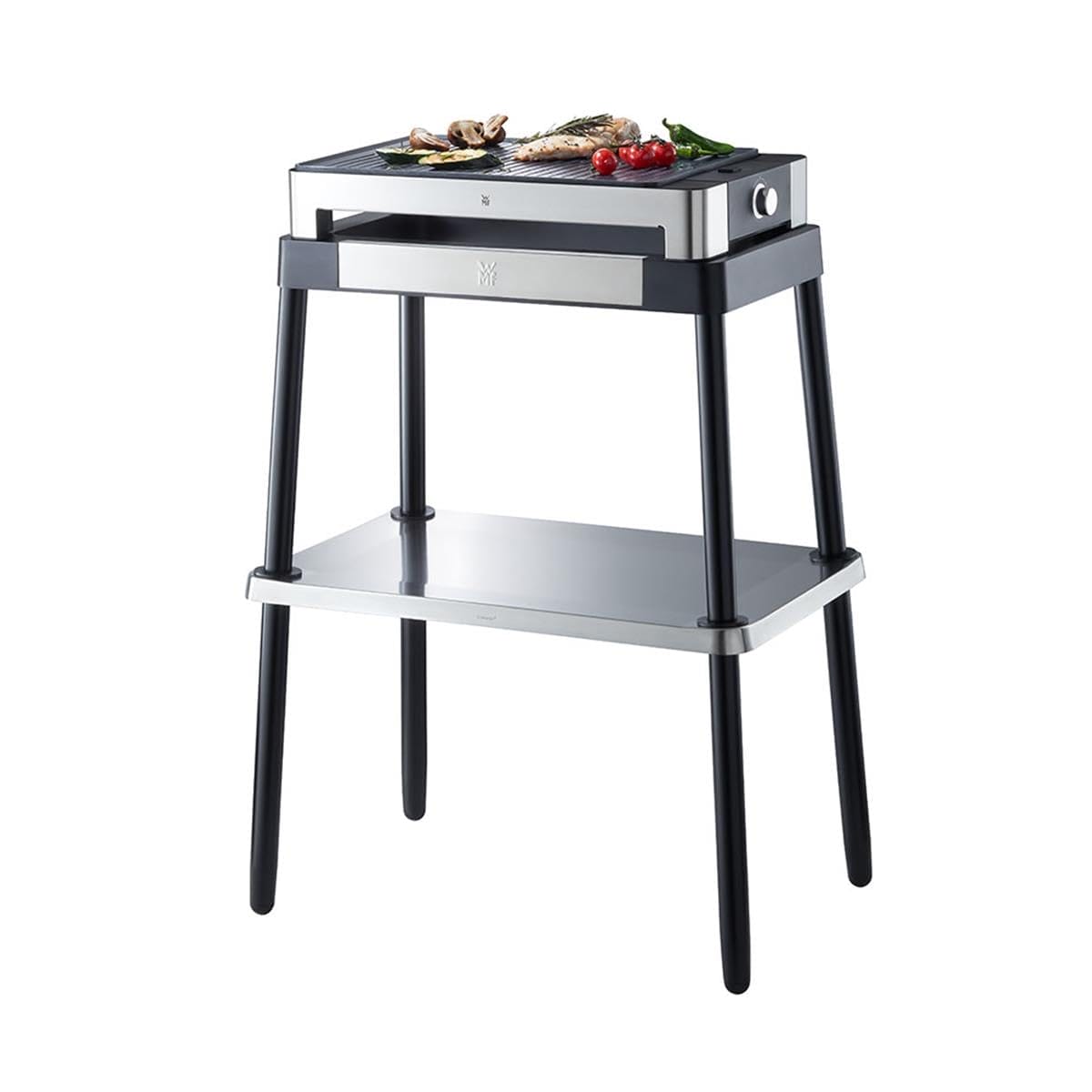 WMF Podstawka stół do grilla - akcesoria do wszystkich rodzajów grilla WMF Master Grill - podstawa do grilla stołowego, wysokość 72 cm, kolor matowy/srebrny cromargan - obrazek 3