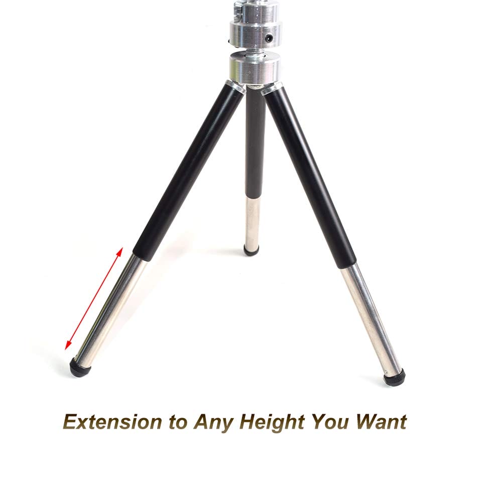 Przenośny mini statyw z głowicą kulową - kompaktowy stojak do mini projektora, aparatów DSLR i innych urządzeń interfejsowych 1/4 cala - obrazek 6