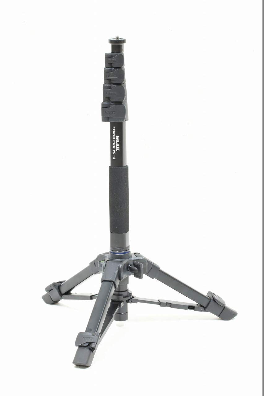 STAND POD PC-5 - Monopod z mini statywem | Idealny dla kamer Ricoh Theta | Wysokość 1700 mm | Regulacja kąta nóg | Tripody - obrazek 5