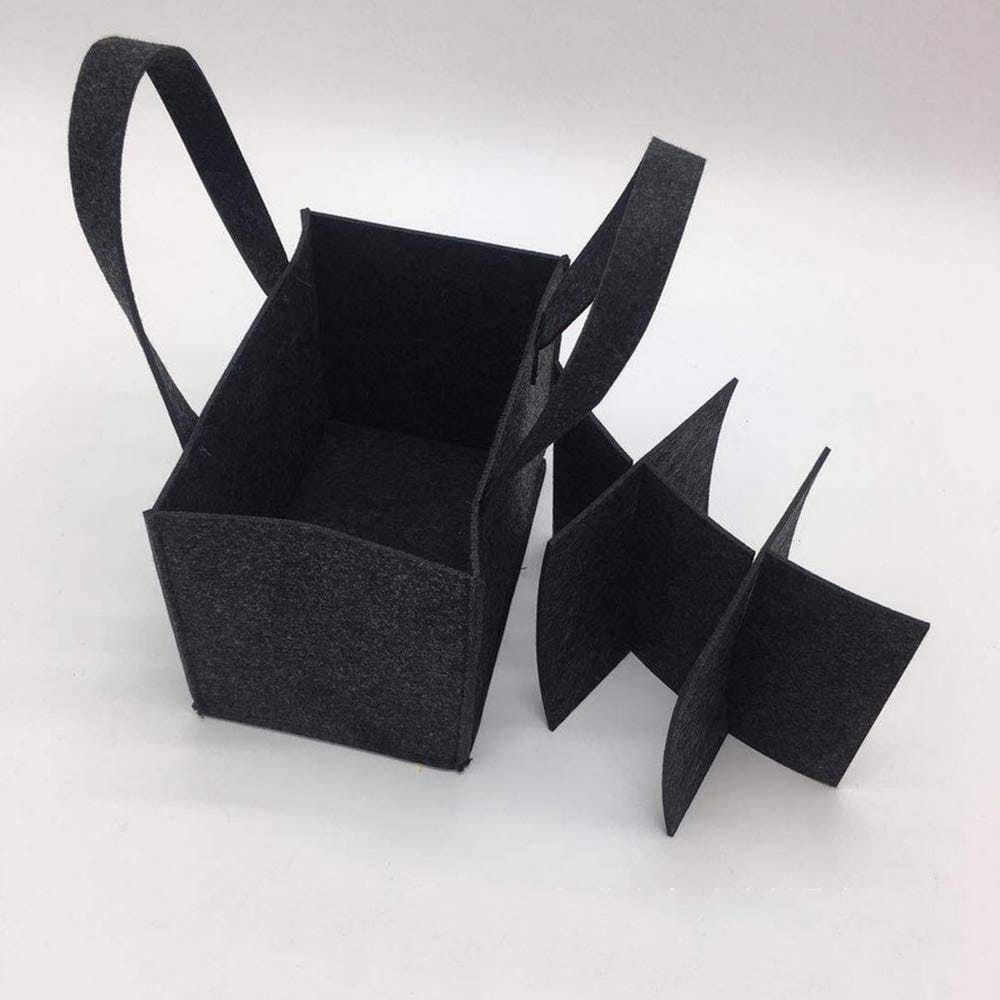 Amacoam Torba na butelkę wina filcowy kosz na butelki do wina piwa - obrazek 4