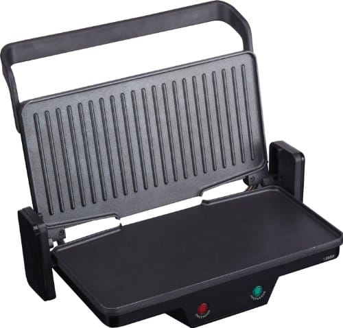 Jata GR266 - Elektryczny grill stołowy 3 w 1 - Kratka 27x14 cm - Kippbare obere Grillfläche - Auffangschale für Fette - Sicherheitsnorm A12 - 1.000 W - obrazek 7
